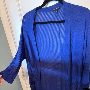 Robert Kitchen - Blue Knit Cardigan - Size Medium